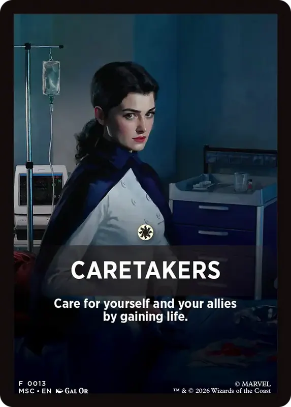 Caretakers Theme Card [Marvel Super Heroes Commander]