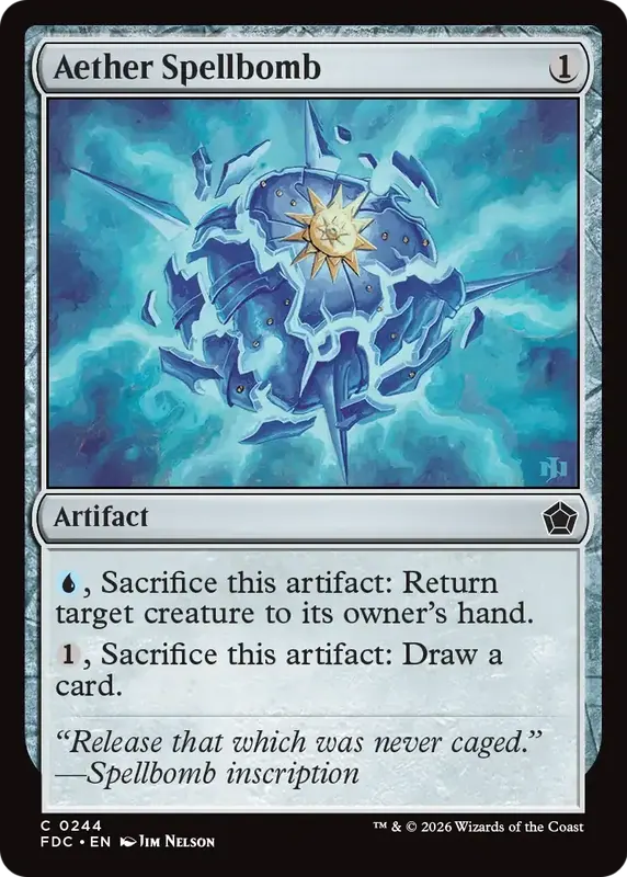 Aether Spellbomb [Foundations Commander]