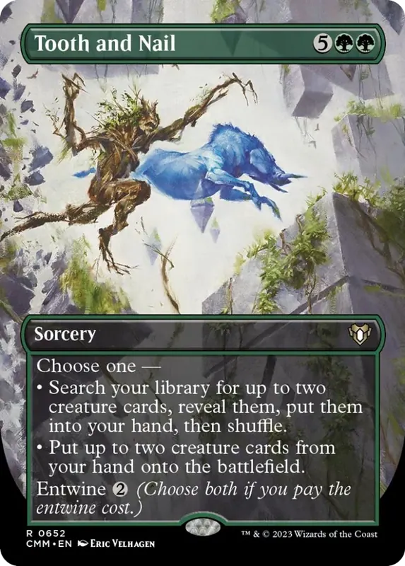 Tooth and Nail (Borderless Alternate Art) [Commander Masters]