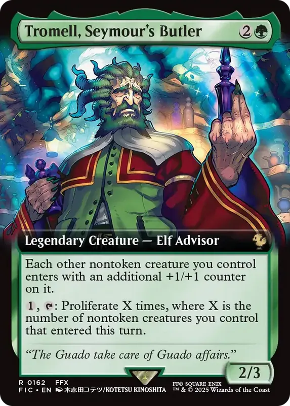 Tromell, Seymour's Butler (Extended Art) [FINAL FANTASY Commander]