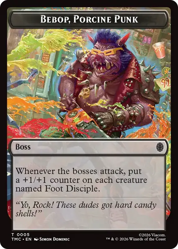 Bebop, Porcine Punk [Teenage Mutant Ninja Turtles Commander Tokens]