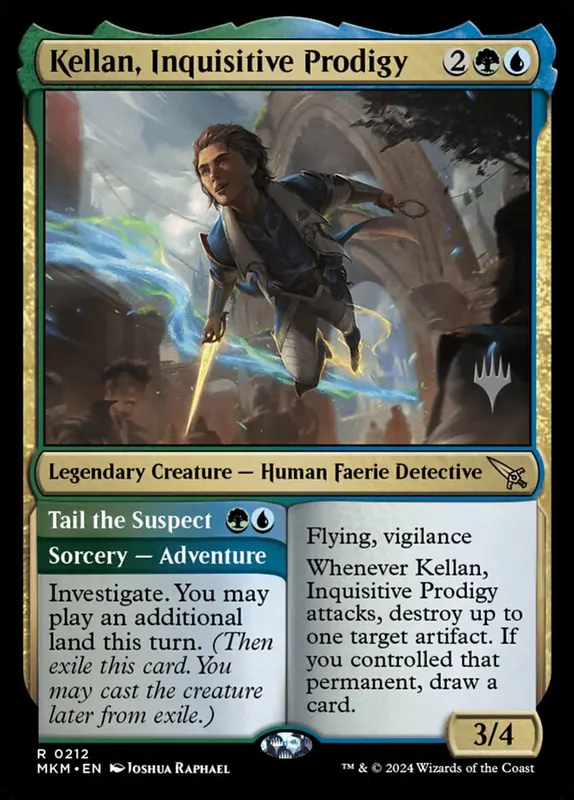 Kellan, Inquisitive Prodigy // Tail the Suspect [Murders at Karlov Manor Promos]