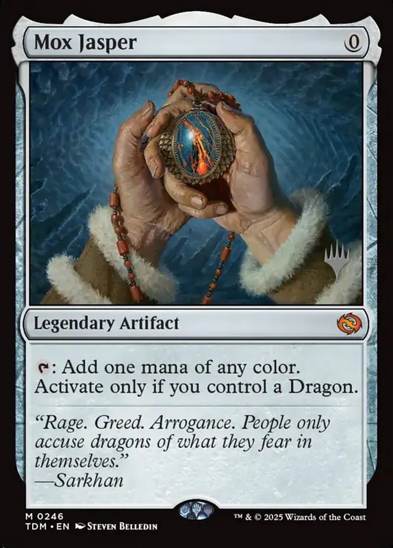 Mox Jasper [Tarkir: Dragonstorm Promos]