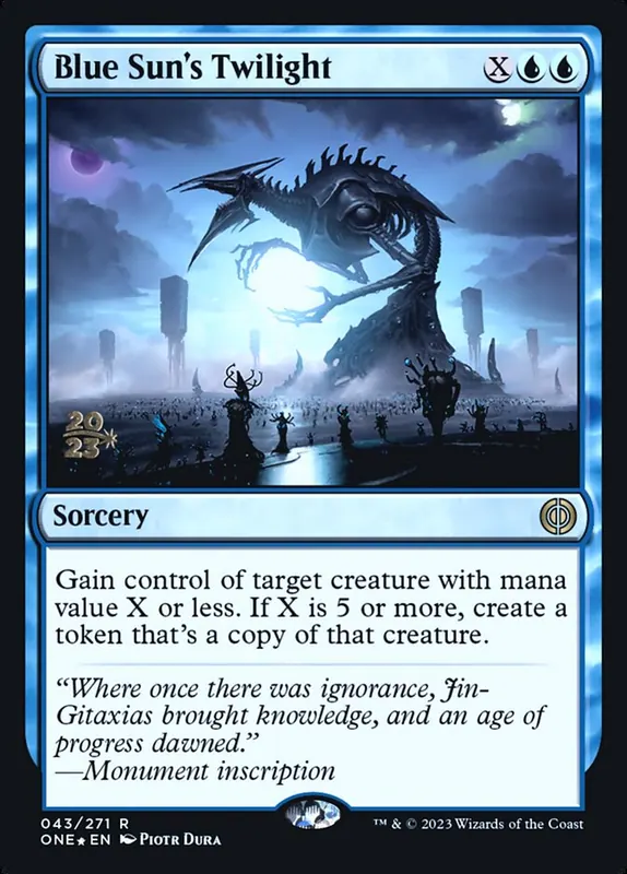 Blue Sun's Twilight [Phyrexia: All Will Be One Promos]