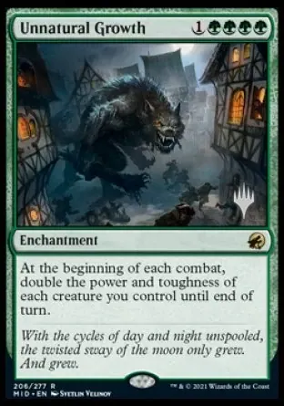 Unnatural Growth (Promo Pack) [Innistrad: Midnight Hunt Promos] - Español