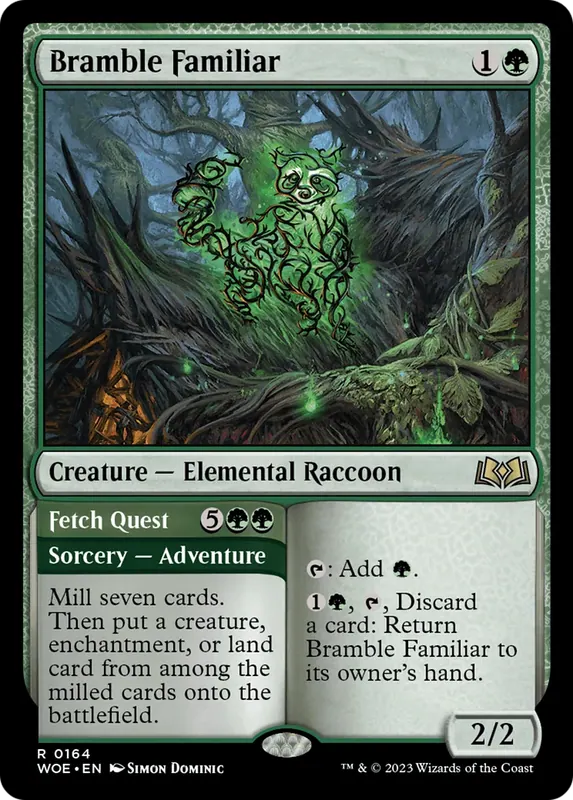 Bramble Familiar // Fetch Quest - Español [Wilds of Eldraine]