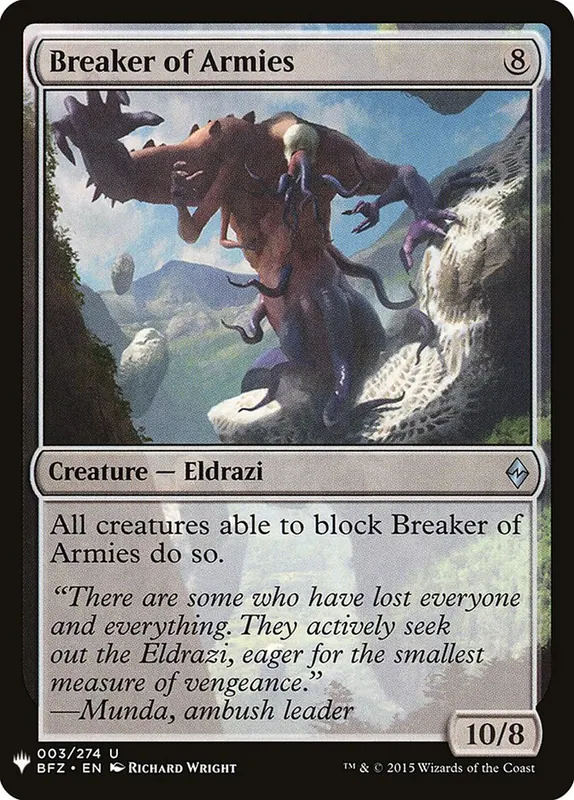 Breaker of Armies [The List]