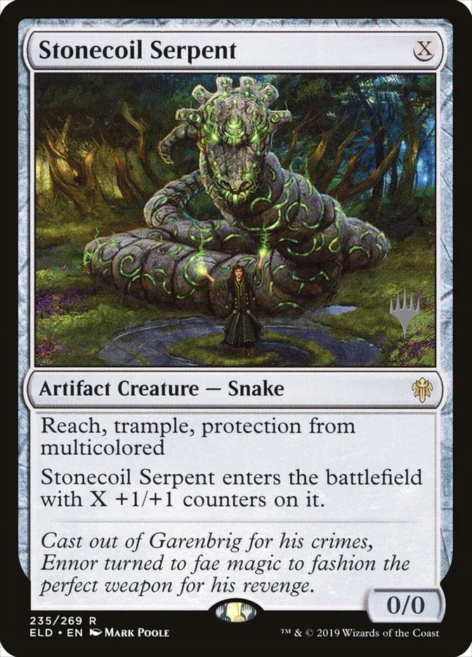 Stonecoil Serpent (Promo Pack) - Español [Throne of Eldraine Promos]