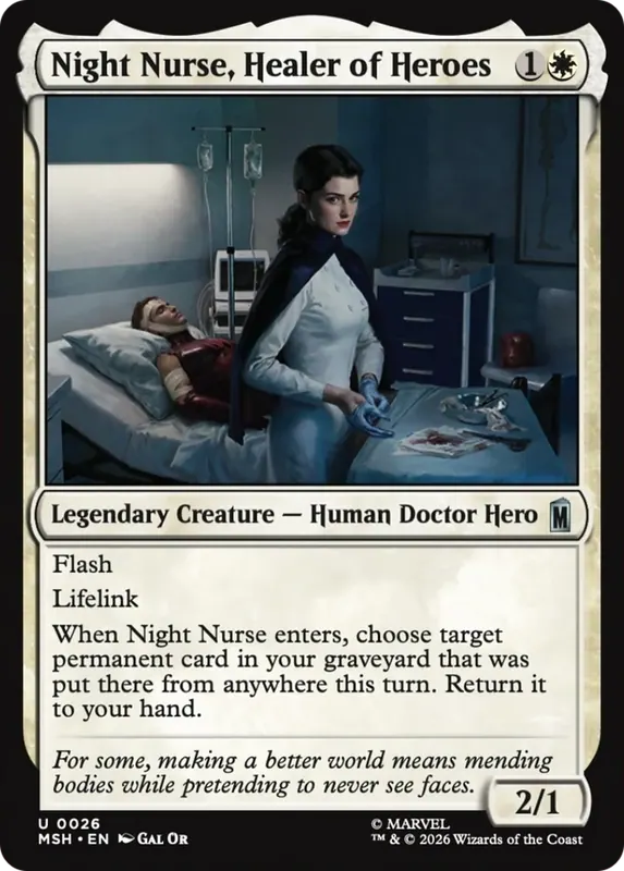 Night Nurse, Healer of Heroes [Marvel Super Heroes]