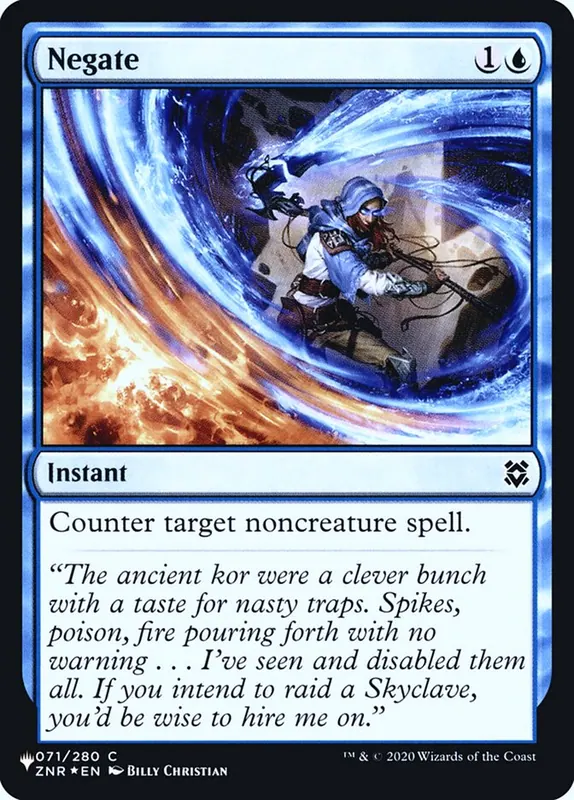 Negate [The List]