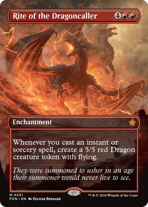 Rite of the Dragoncaller (Borderless) [Foundations] - Español