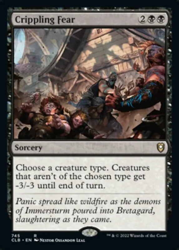 Crippling Fear [Commander Legends: Battle for Baldur's Gate] - Español