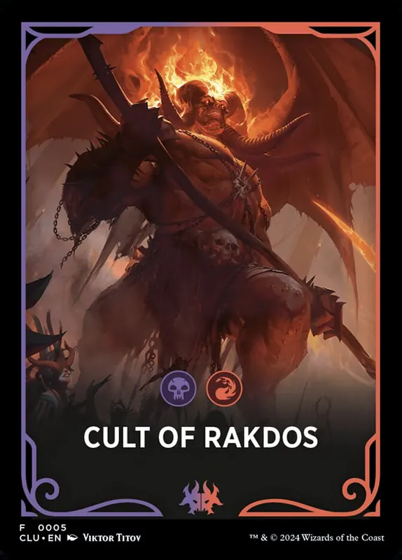 Cult of Rakdos [Ravnica: Clue Edition Front Cards]