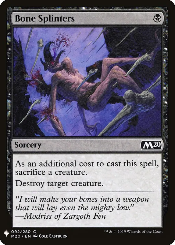 Bone Splinters [The List]
