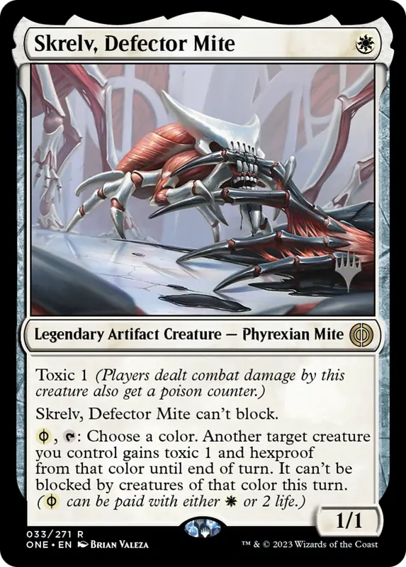 Skrelv, Defector Mite (Promo Pack) [Phyrexia: All Will Be One Promos] - Español