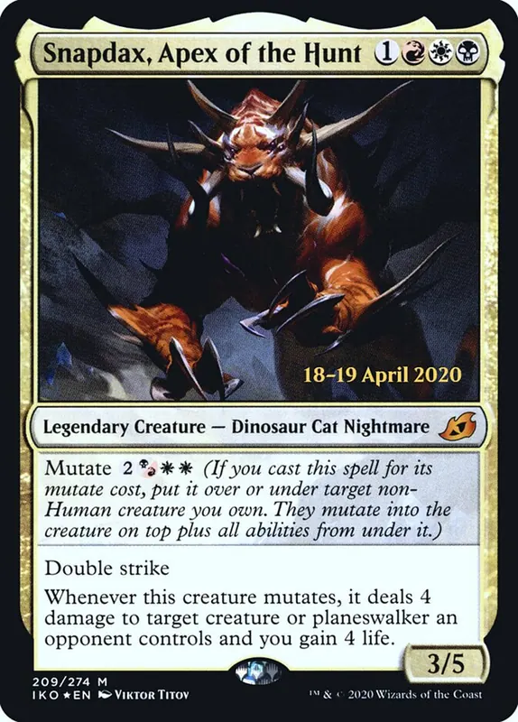 Snapdax, Apex of the Hunt [Ikoria: Lair of Behemoths Promos]