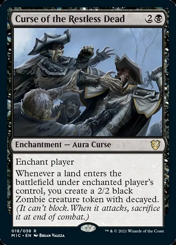 Curse of the Restless Dead [Innistrad: Midnight Hunt Commander] - Español