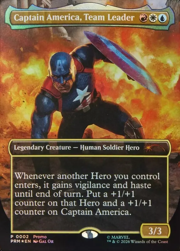 Captain America, Team Leader [Marvel Legends Series Inserts]