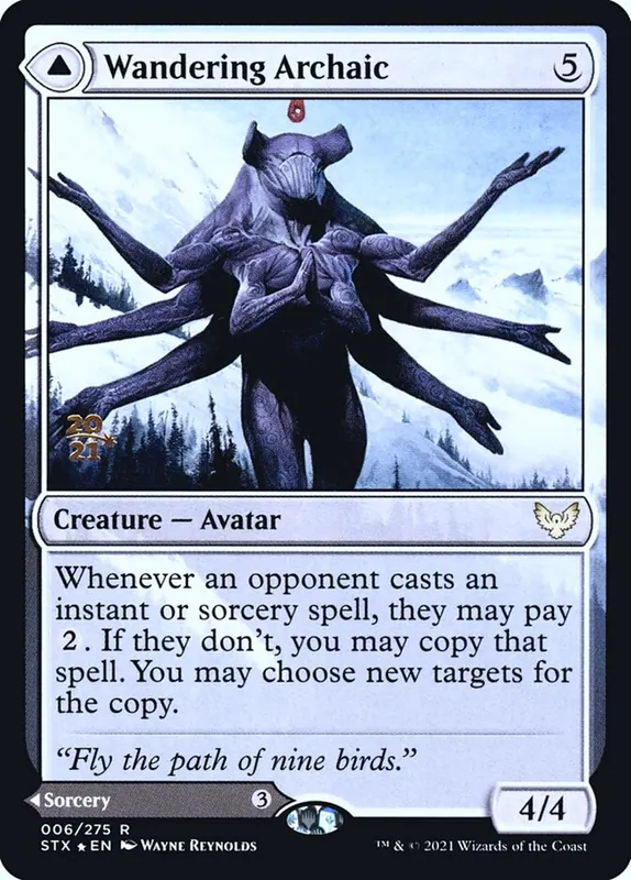 Wandering Archaic // Explore the Vastlands [Strixhaven: School of Mages Promos]