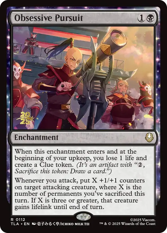 Obsessive Pursuit [Avatar: The Last Airbender Prerelease Cards]
