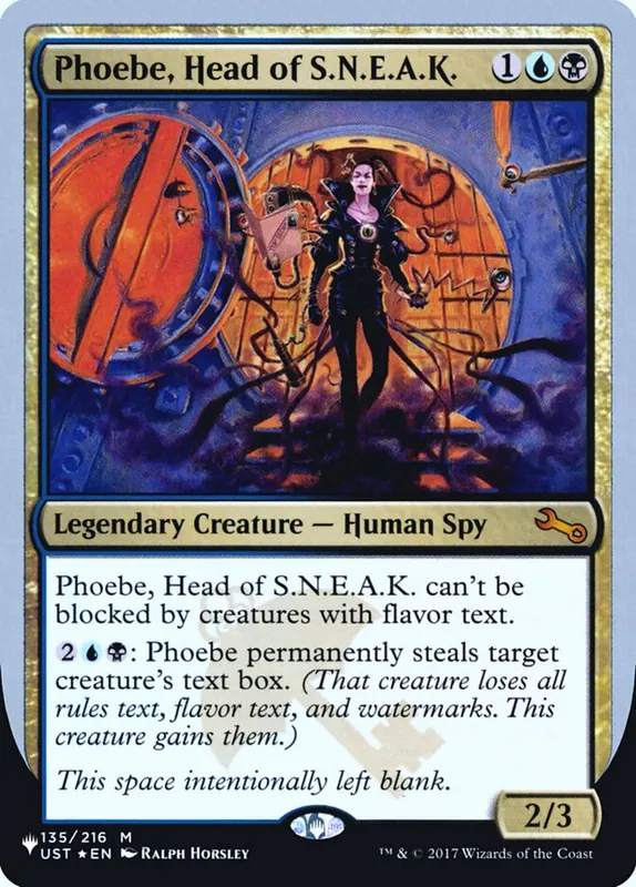Phoebe, Head of S.N.E.A.K. [The List (Unfinity Foil Edition)]