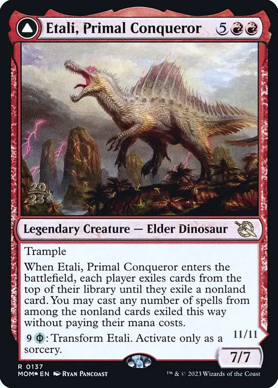 Etali, Primal Conqueror // Etali, Primal Sickness [March of the Machine Promos]