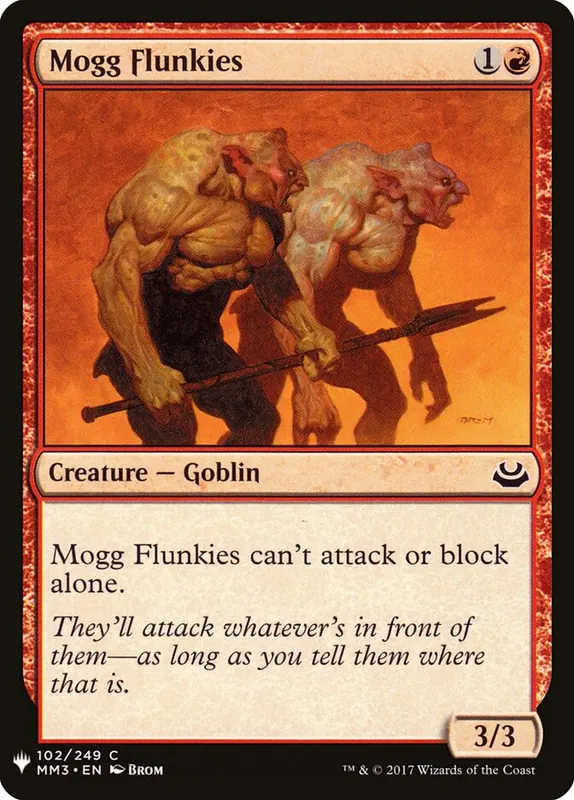 Mogg Flunkies [The List]