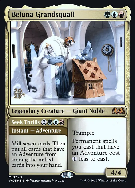 Beluna Grandsquall // Seek Thrills [Wilds of Eldraine Promos]
