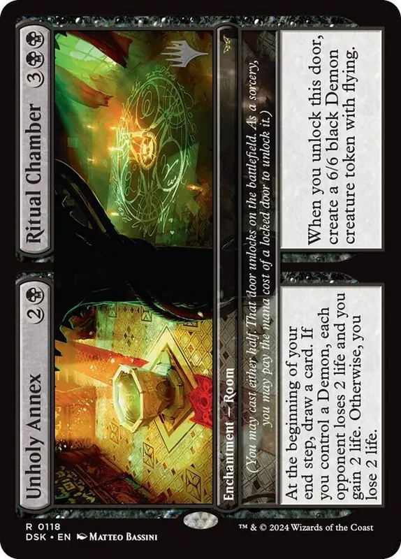 Unholy Annex // Ritual Chamber [Duskmourn: House of Horror Promos]