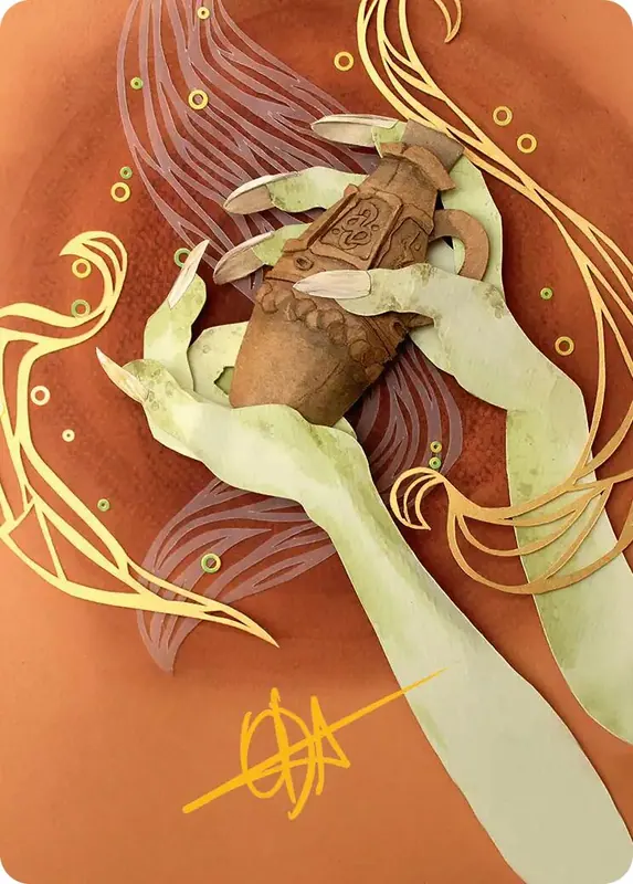 Thousand-Year Elixir Art Card (Gold-Stamped Signature) [Lorwyn Eclipsed Art Series]