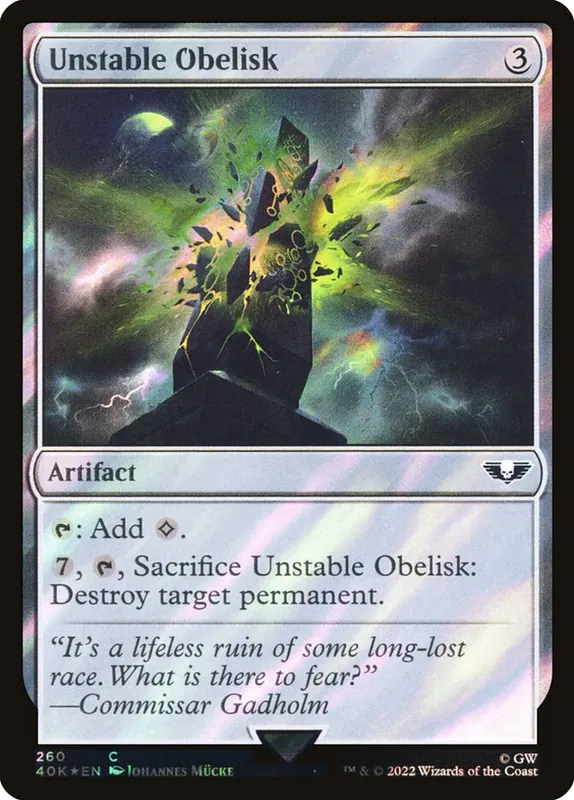 Unstable Obelisk [Warhammer 40,000 Commander]
