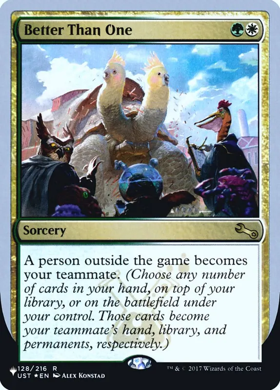 Better Than One [The List (Unfinity Foil Edition)]