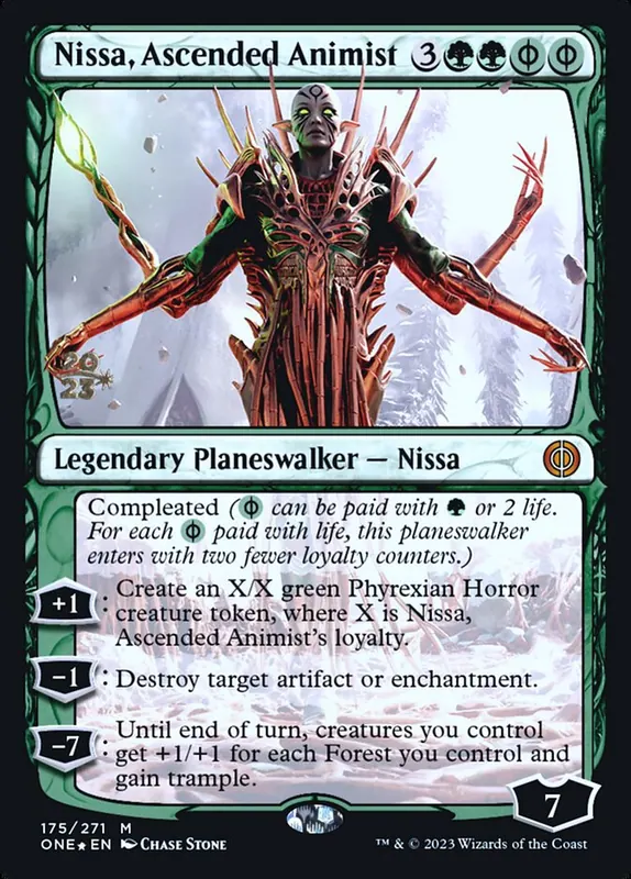 Nissa, Ascended Animist [Phyrexia: All Will Be One Promos]
