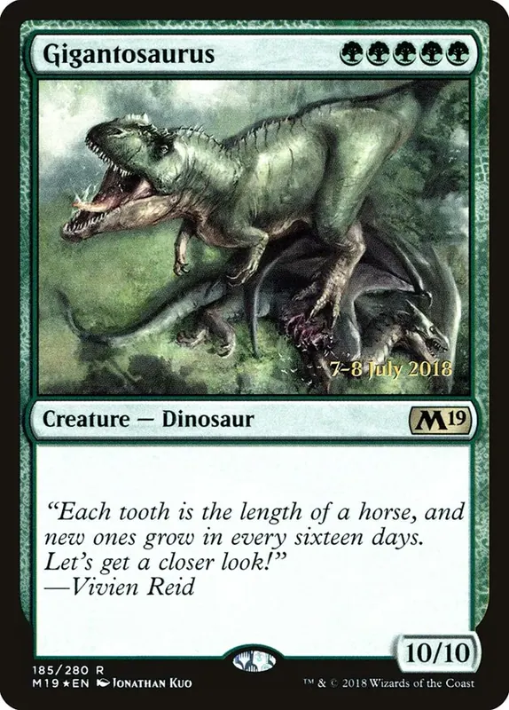 Gigantosaurus [Core Set 2019 Prerelease Promos]