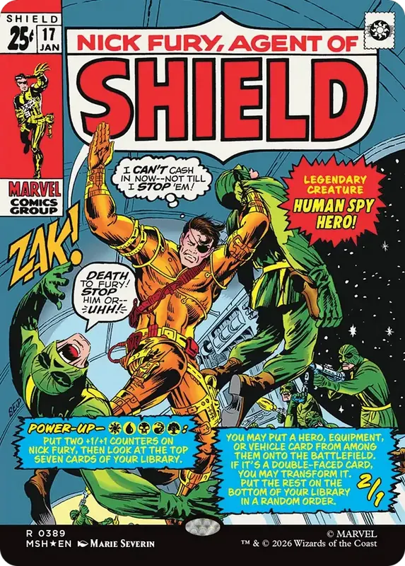Nick Fury, Agent of SHIELD (Borderless) (0389) [Marvel Super Heroes]