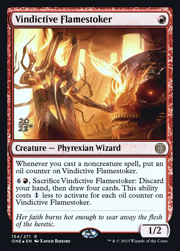 Vindictive Flamestoker [Phyrexia: All Will Be One Promos]