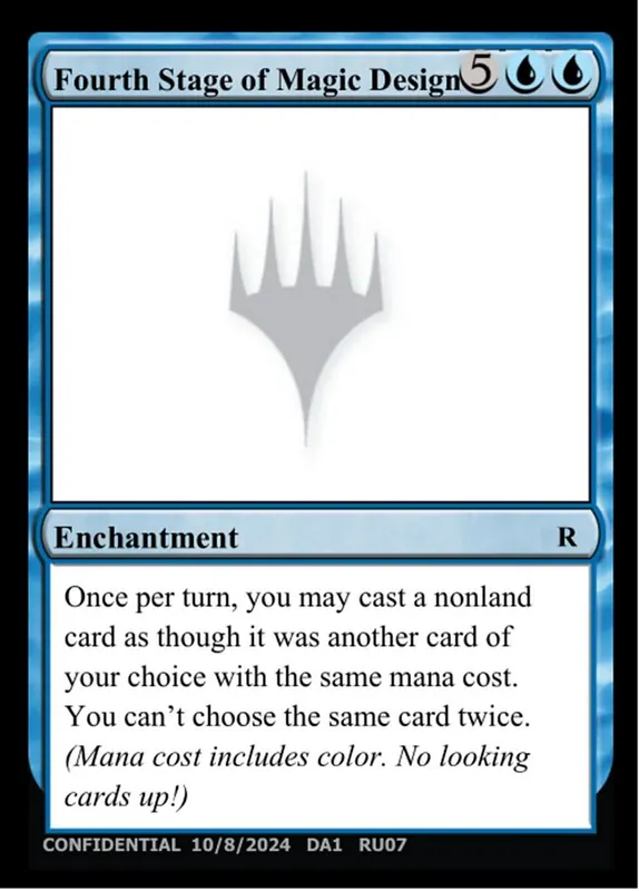 Fourth Stage of Magic Design [Unknown Event]