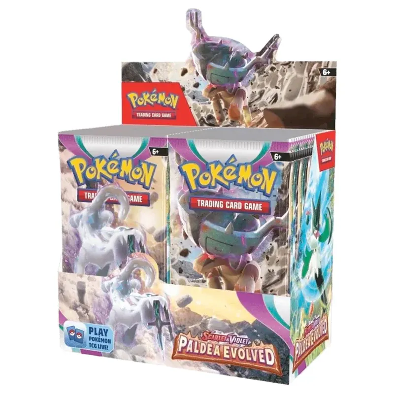 Caja De Sobres Pokémon - Scarlet & Violet - Paldea Evolved - Ingles & Español