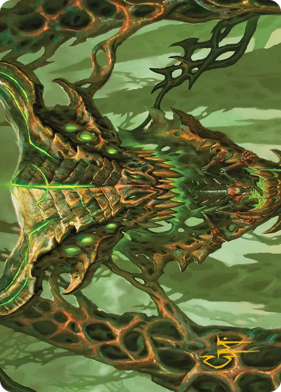 Colossal Dreadmask Art Card (Gold-Stamped Signature) [Modern Horizons 3 Art Series]