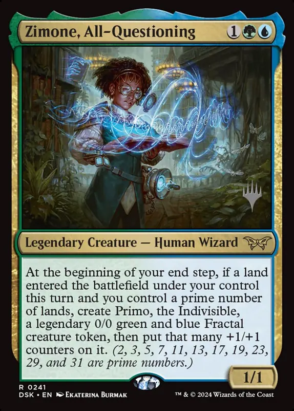 Zimone, All-Questioning [Duskmourn: House of Horror Promos]
