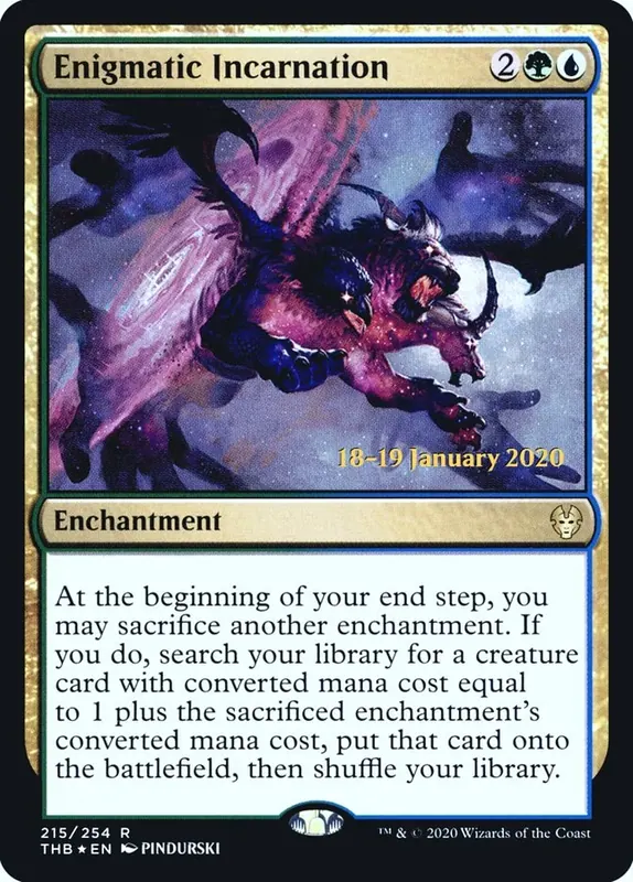 Enigmatic Incarnation - Español [Theros Beyond Death Prerelease Promos]