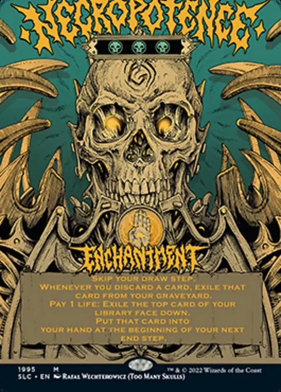 Necropotence (Borderless Alternate Art) [Secret Lair Countdown Kit]