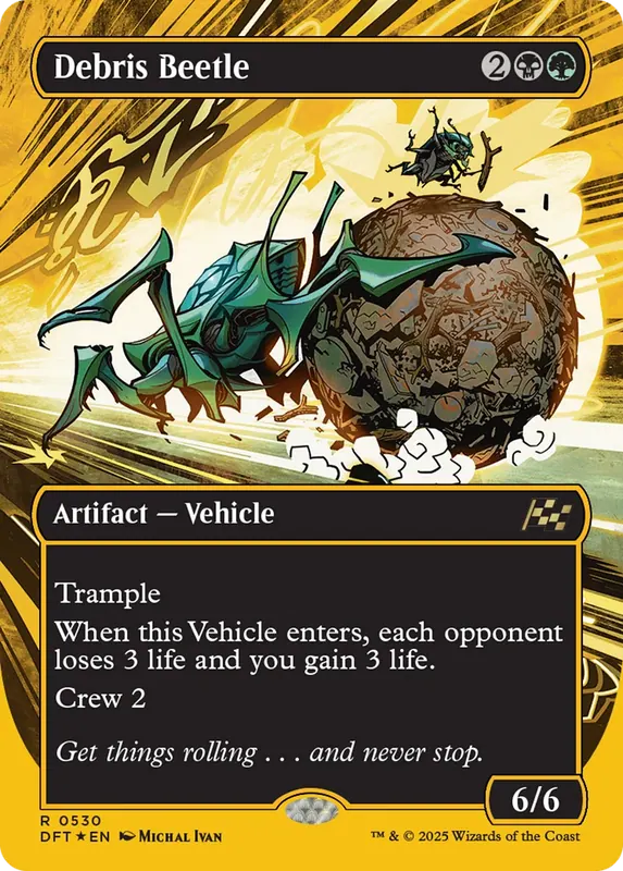 Debris Beetle (Borderless) (First-Place Foil) [Aetherdrift]