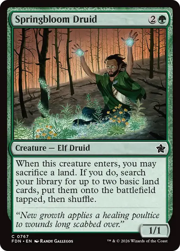 Springbloom Druid (0767) [Foundations]