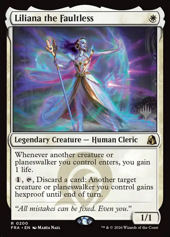 Liliana the Faultless [Reality Fracture Promos]