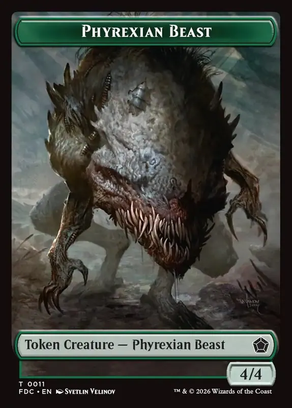 Phyrexian Beast [Foundations Commander Tokens]