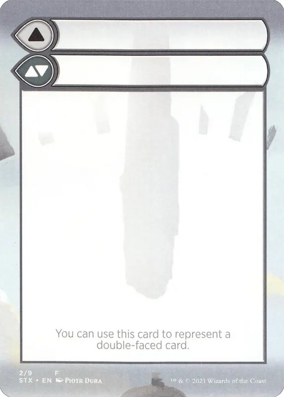 Double-Faced Substitute Card [Strixhaven: School of Mages Substitute Cards]