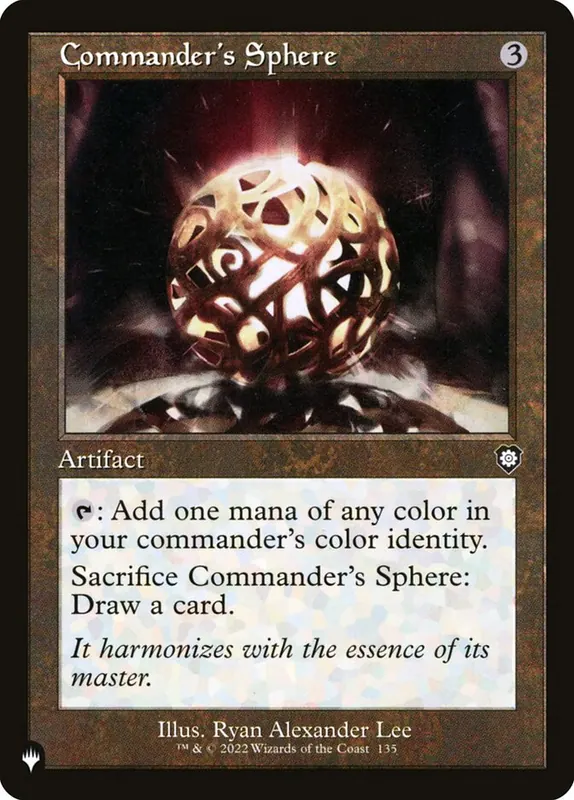 Commander's Sphere [The List]