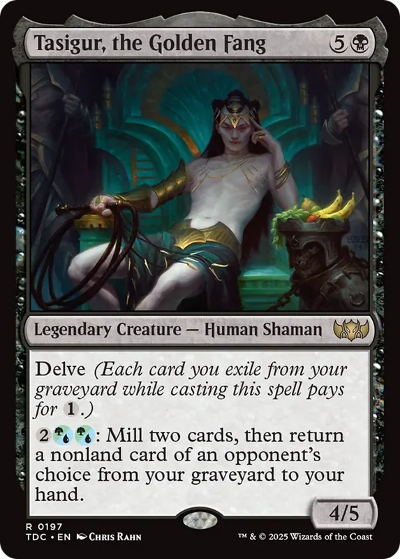 Tasigur, the Golden Fang [Tarkir: Dragonstorm Commander] - Español
