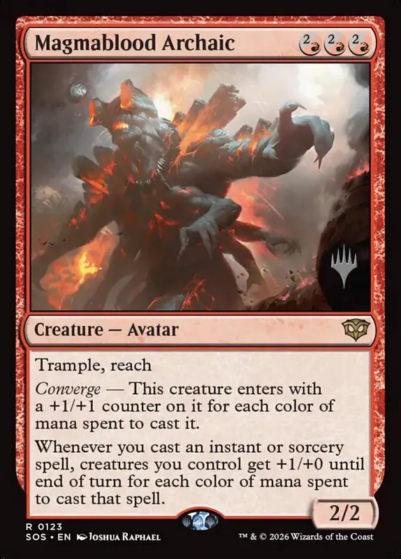 Magmablood Archaic [Secrets of Strixhaven Promos]